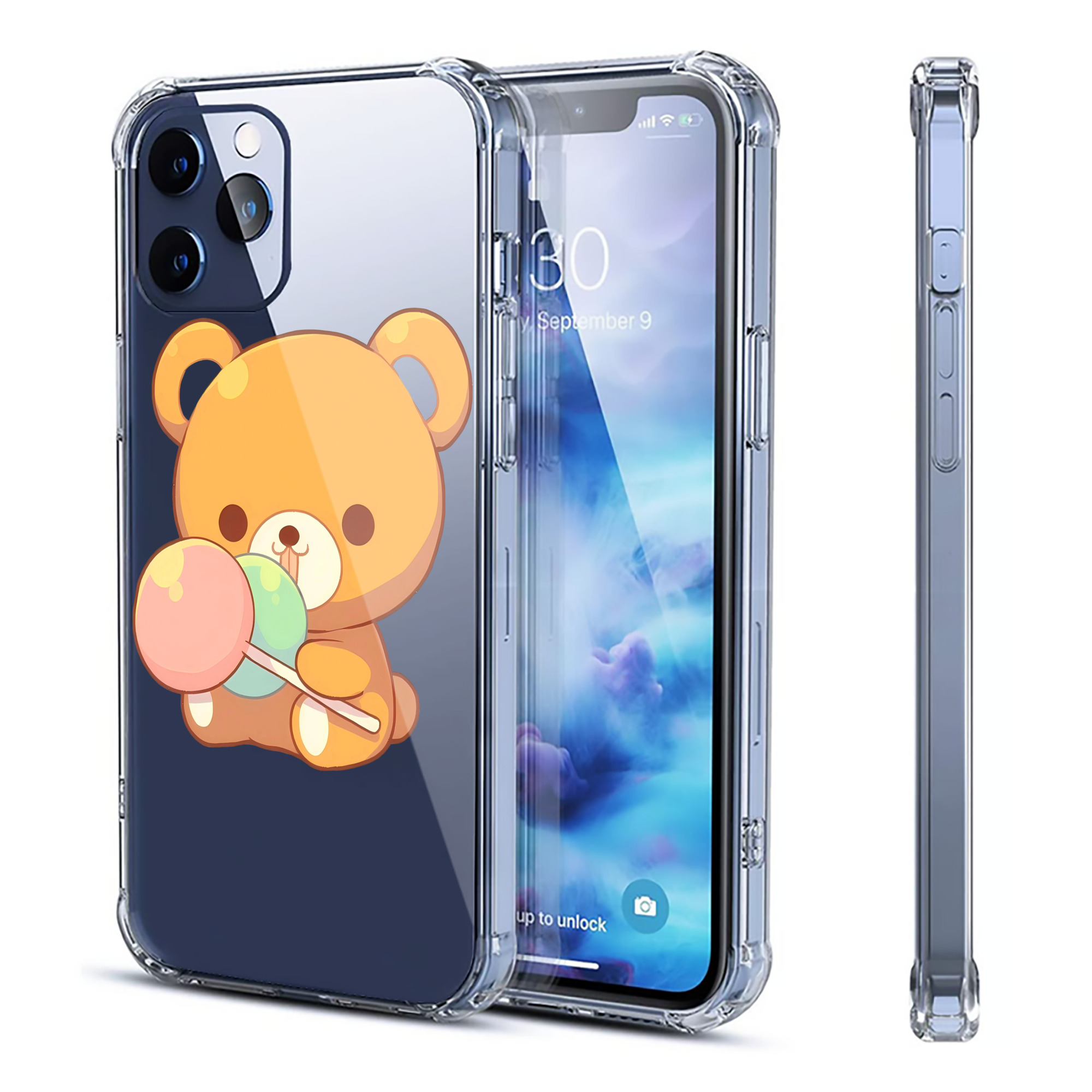 （画像用） リラックマ リラックマ キイロイトリ Rilakkuma Korilakkuma Kiiroitori 【iPhone 12シリーズ対応】透明スマホケース（クリアソフトケース）